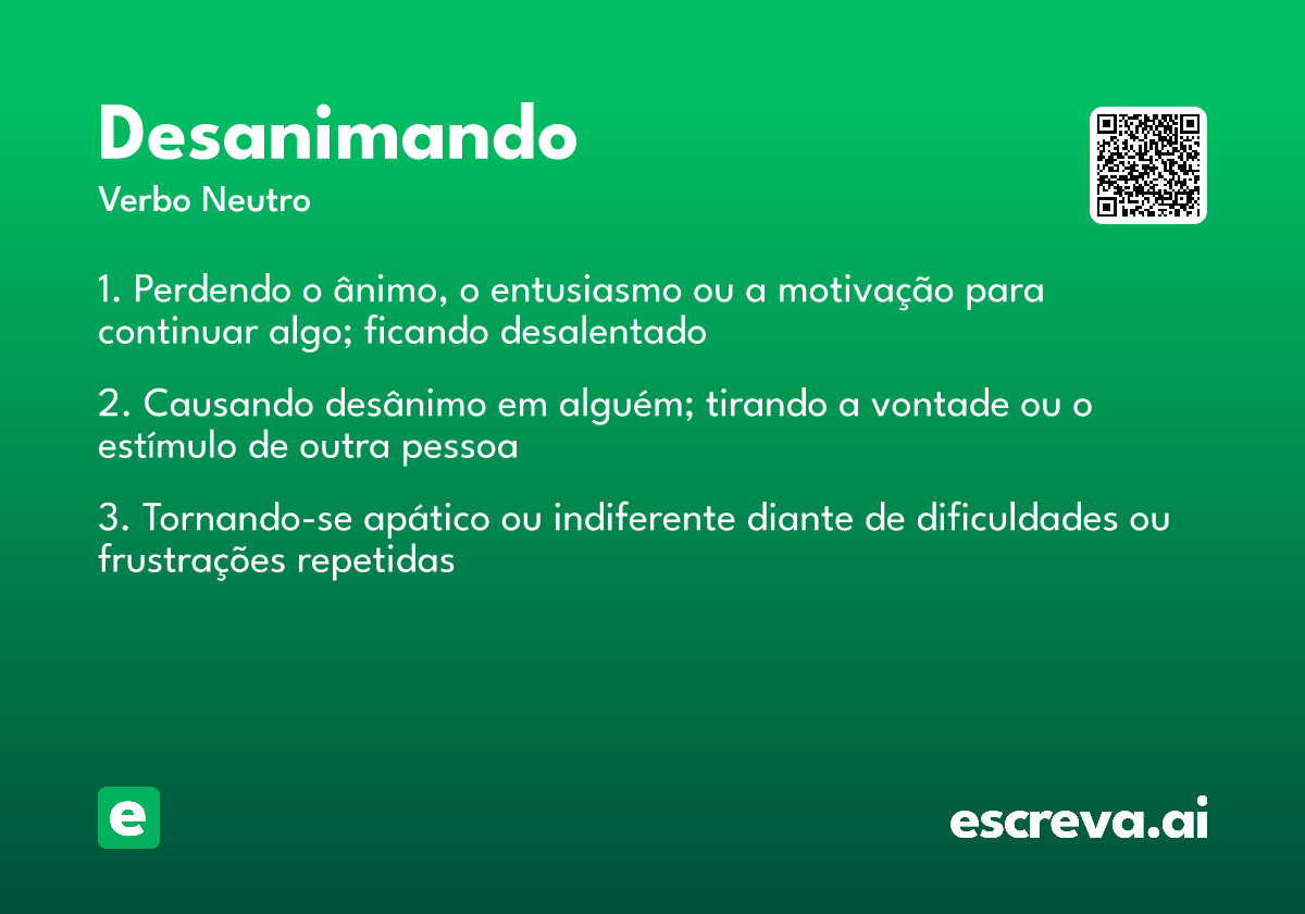 desanimando
