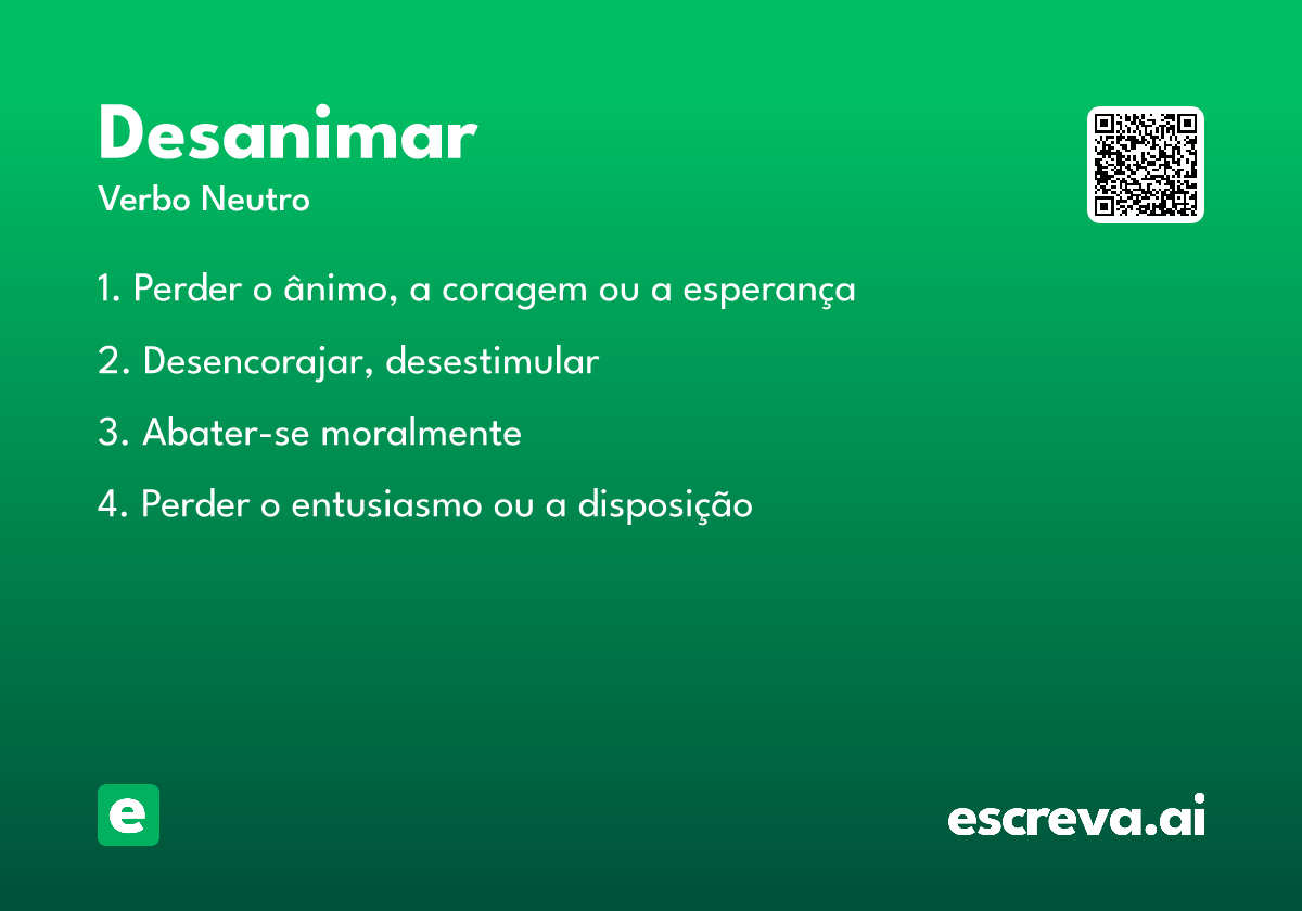 desanimar