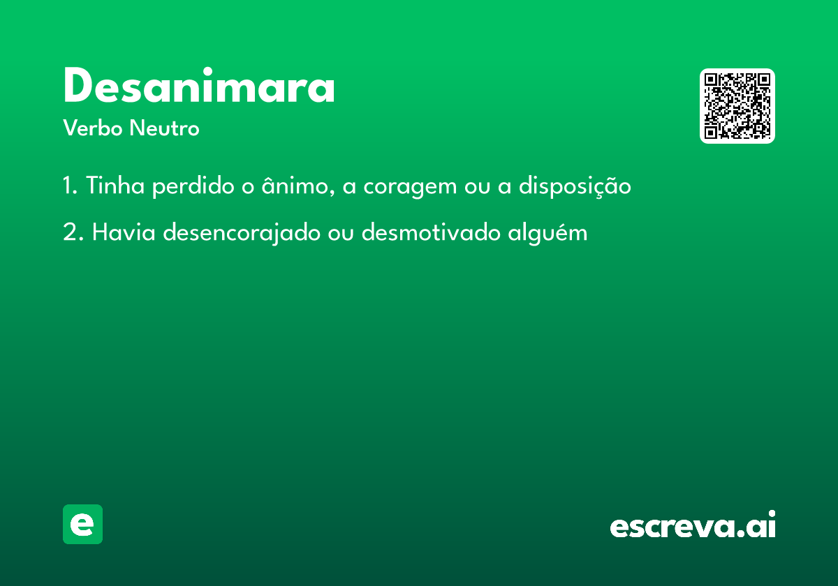 desanimara
