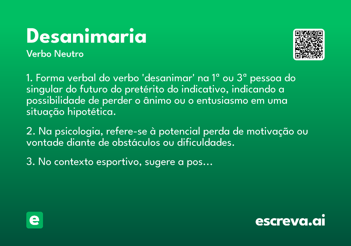desanimaria