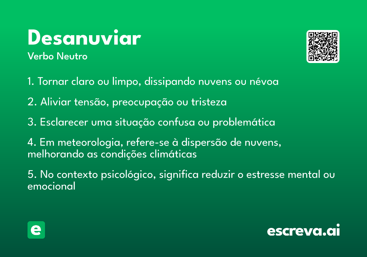 desanuviar