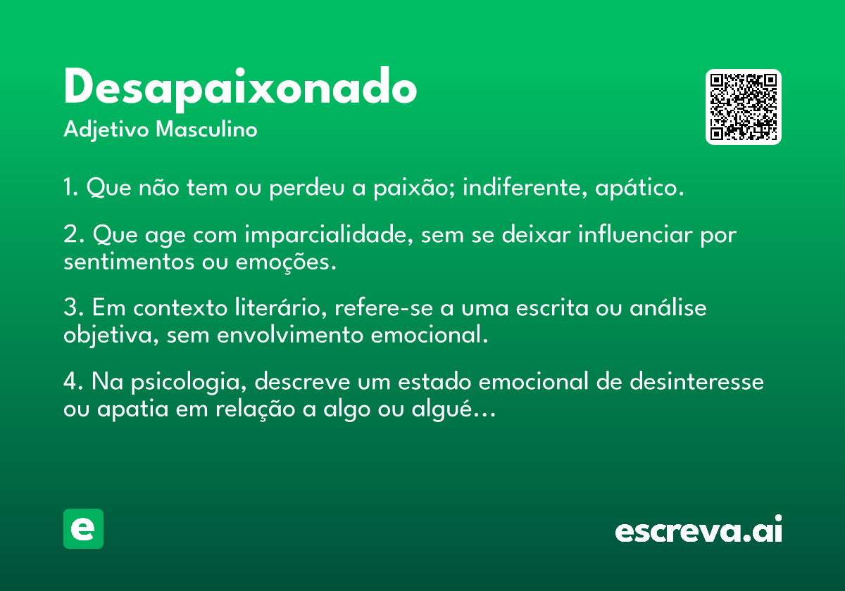 desapaixonado