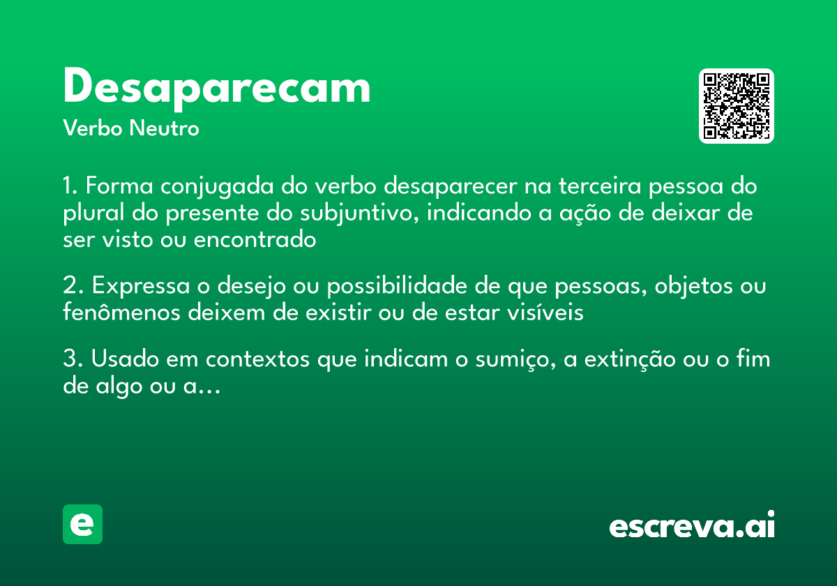 desaparecam