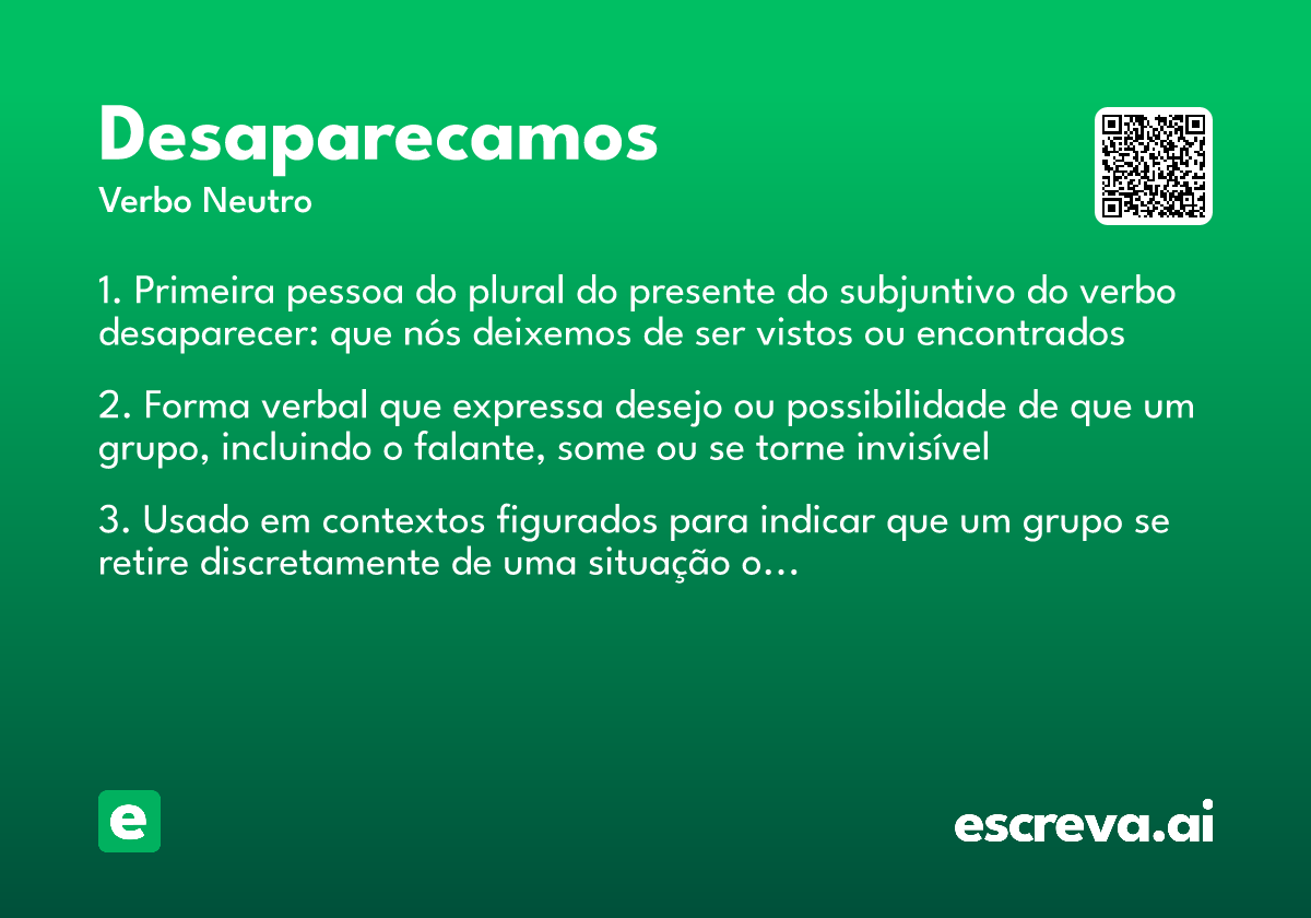 desaparecamos