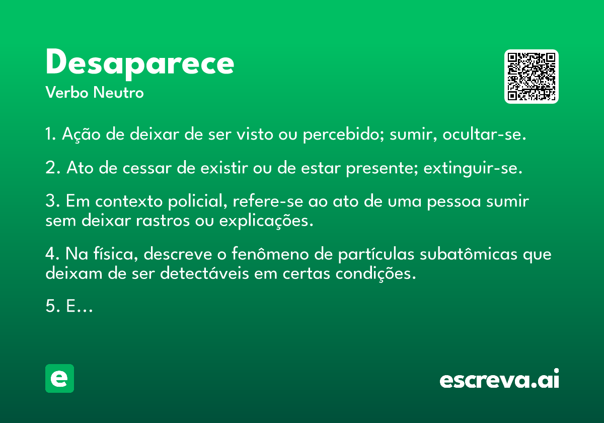 desaparece