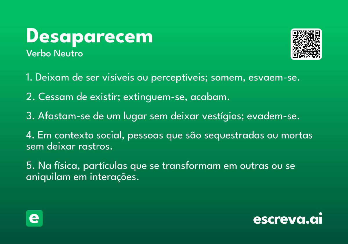 desaparecem