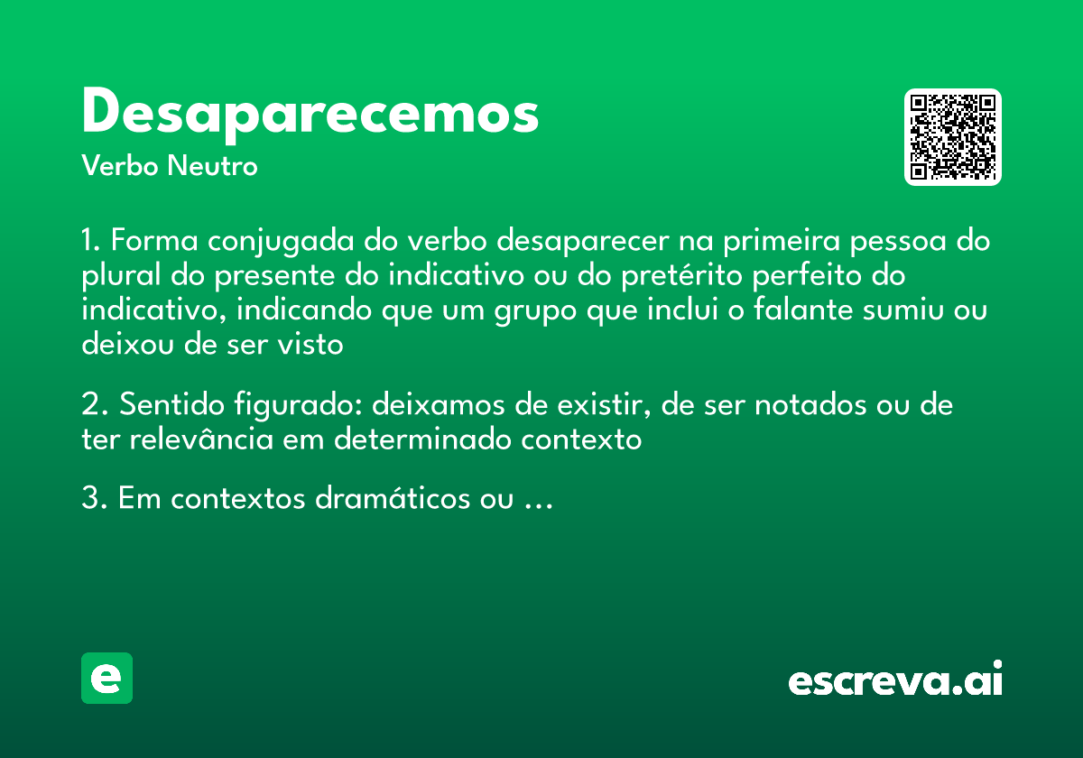 desaparecemos