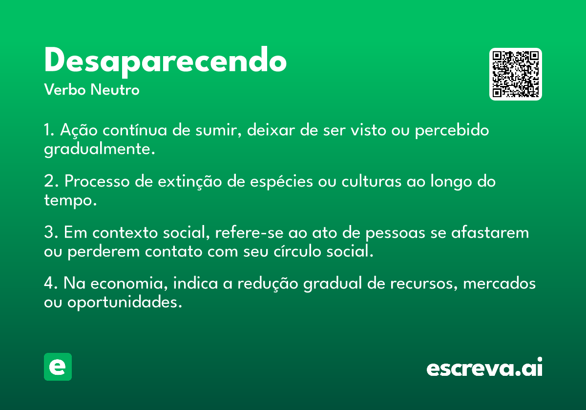 desaparecendo