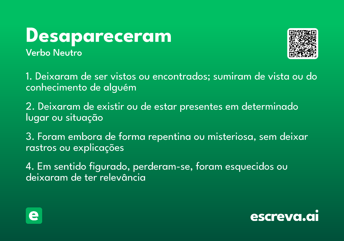 desapareceram