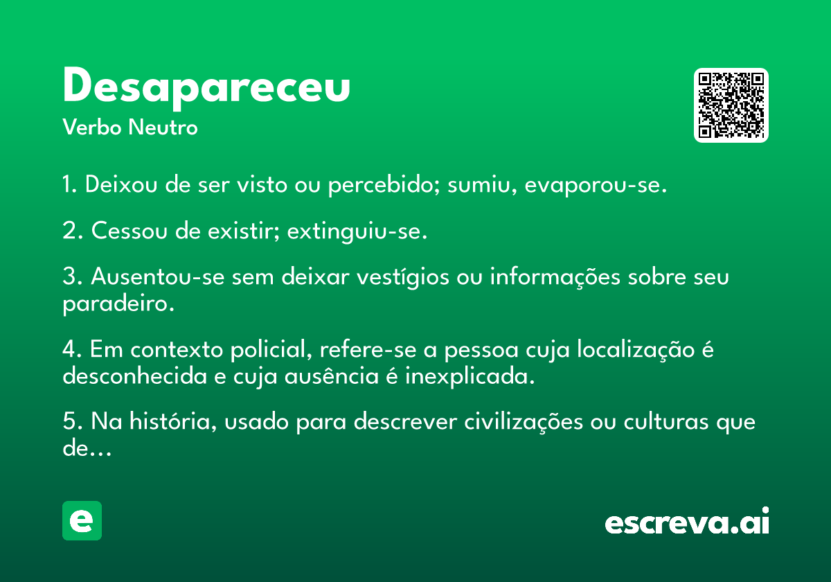 desapareceu