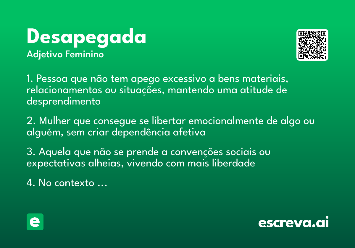 desapegada