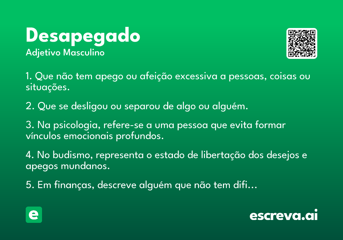 desapegado