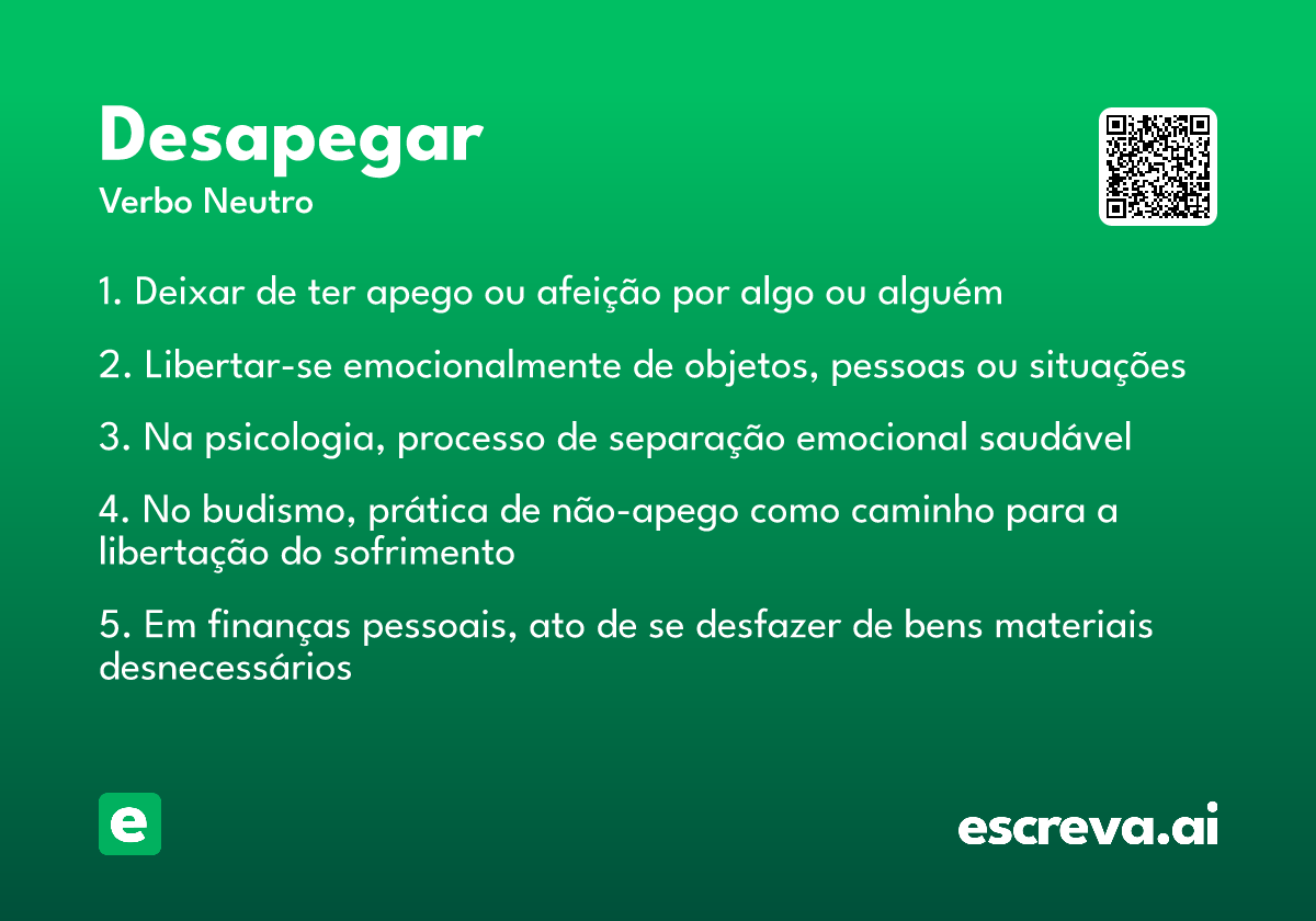 desapegar