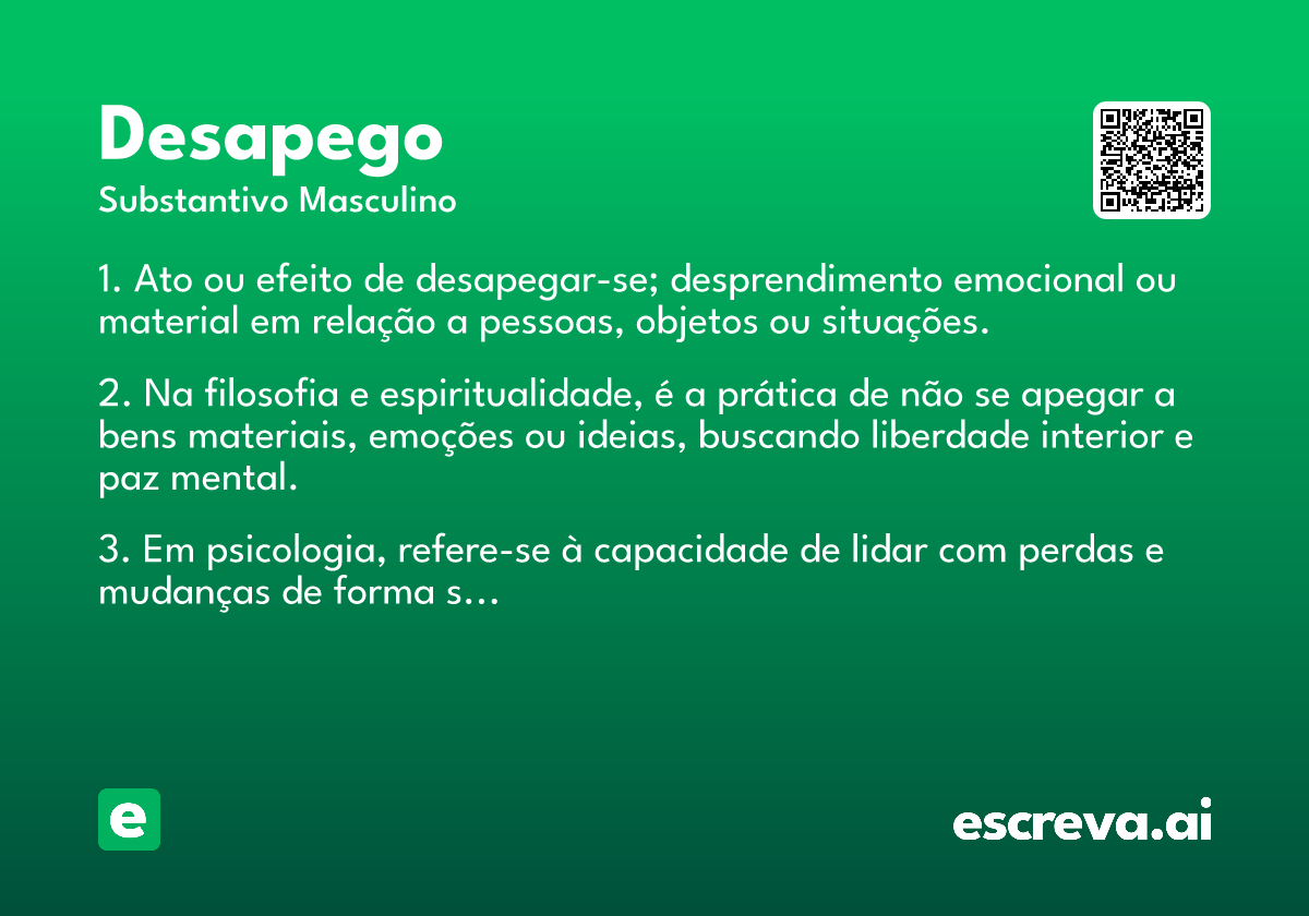desapego