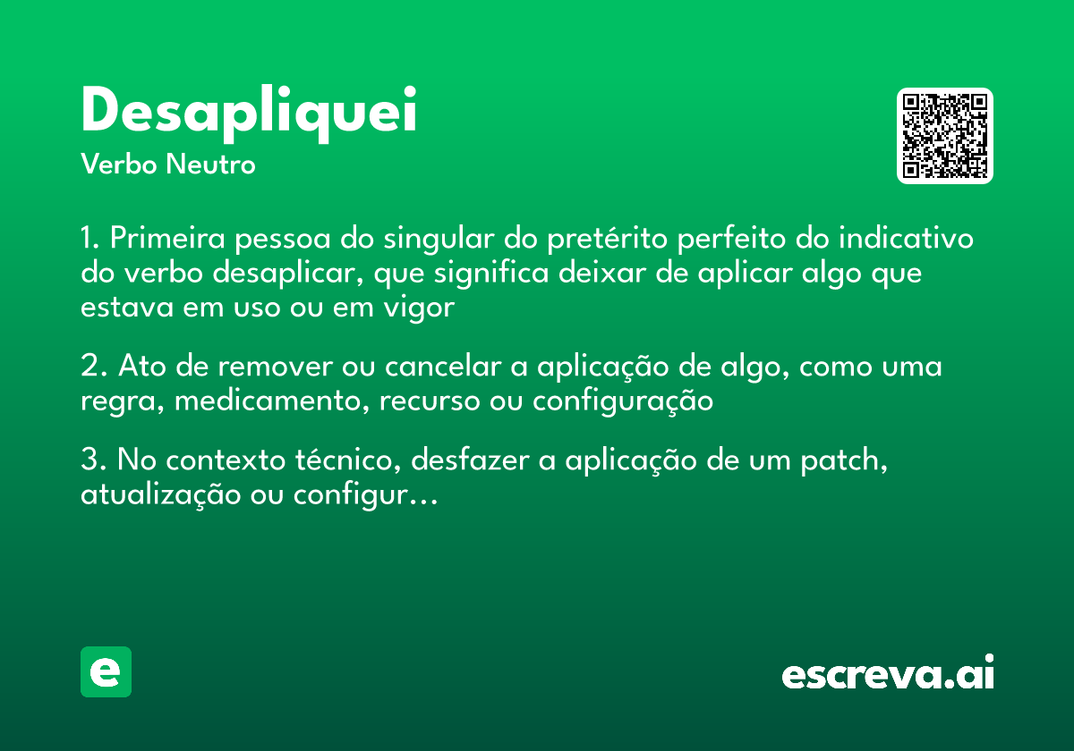 desapliquei