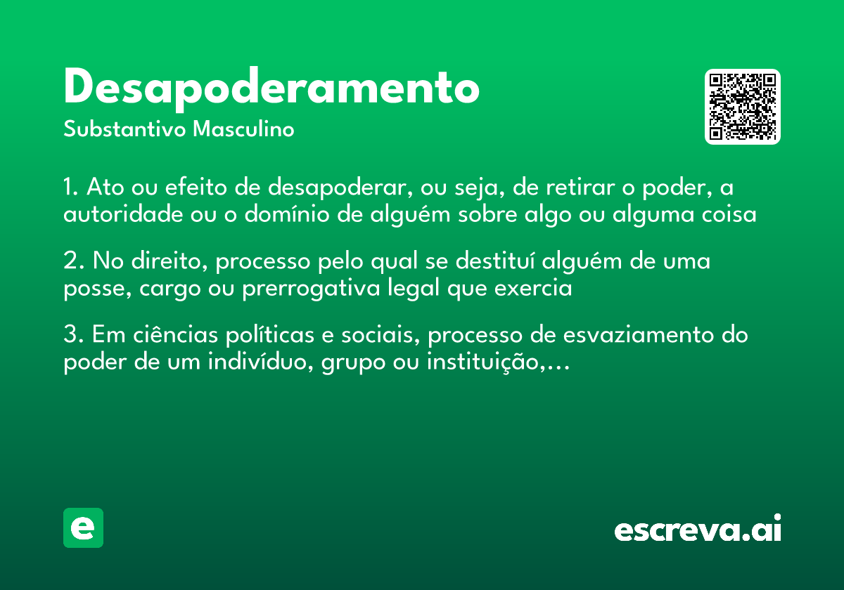 desapoderamento