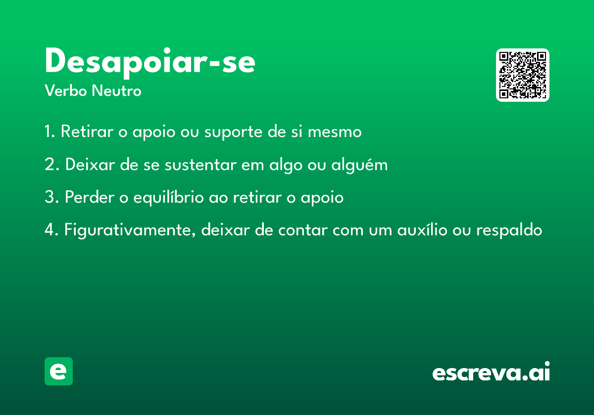 desapoiar-se