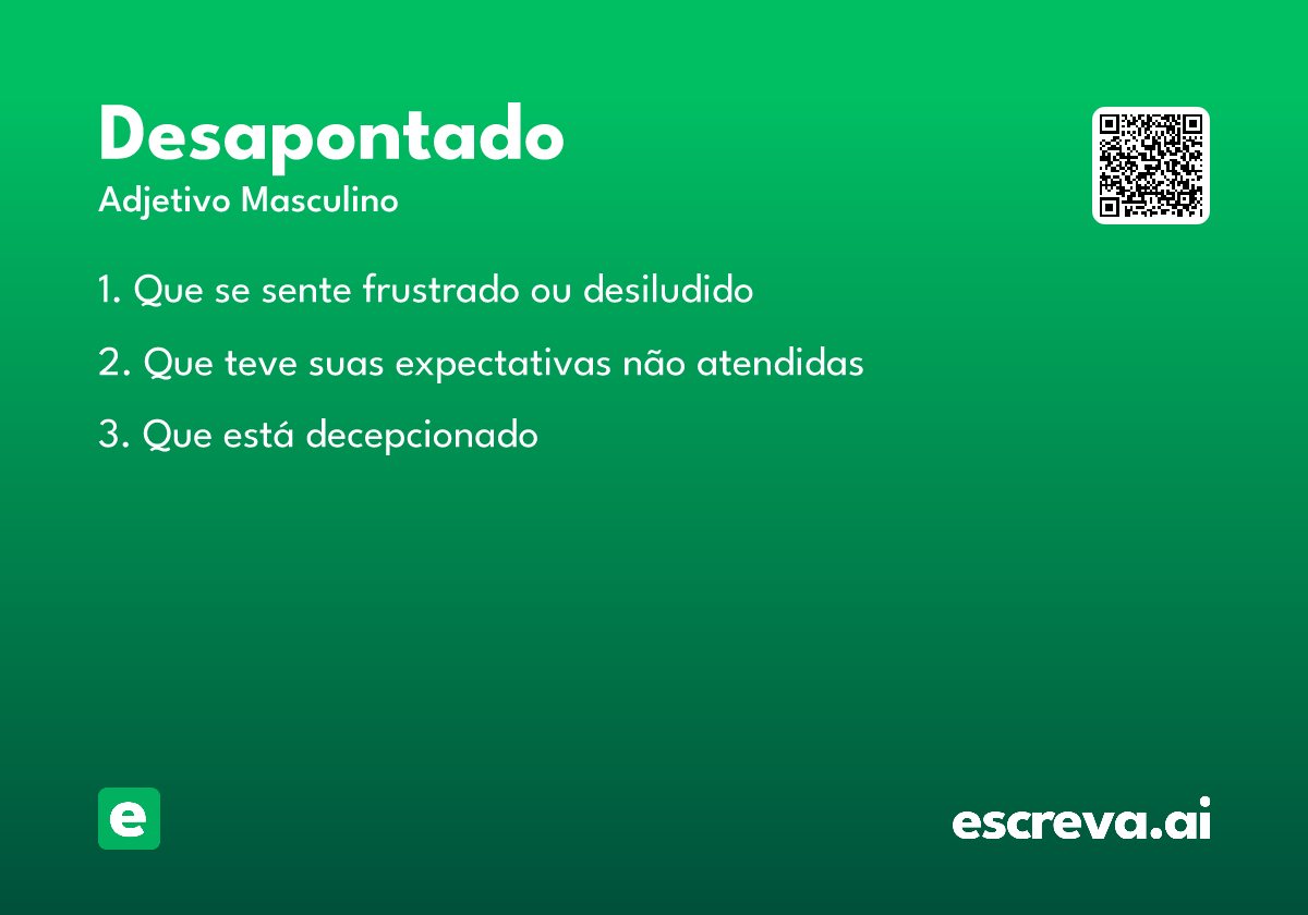 desapontado