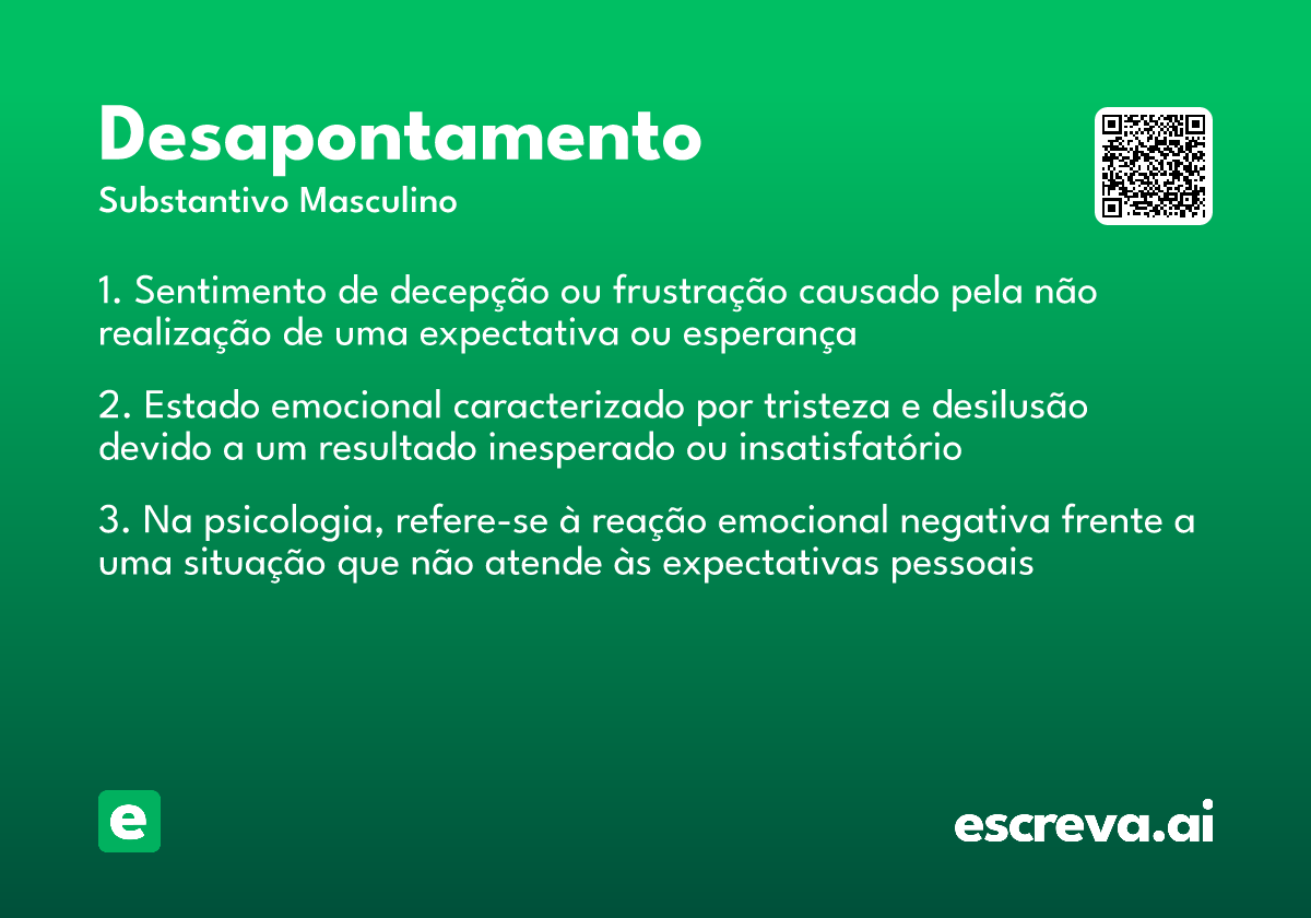 desapontamento