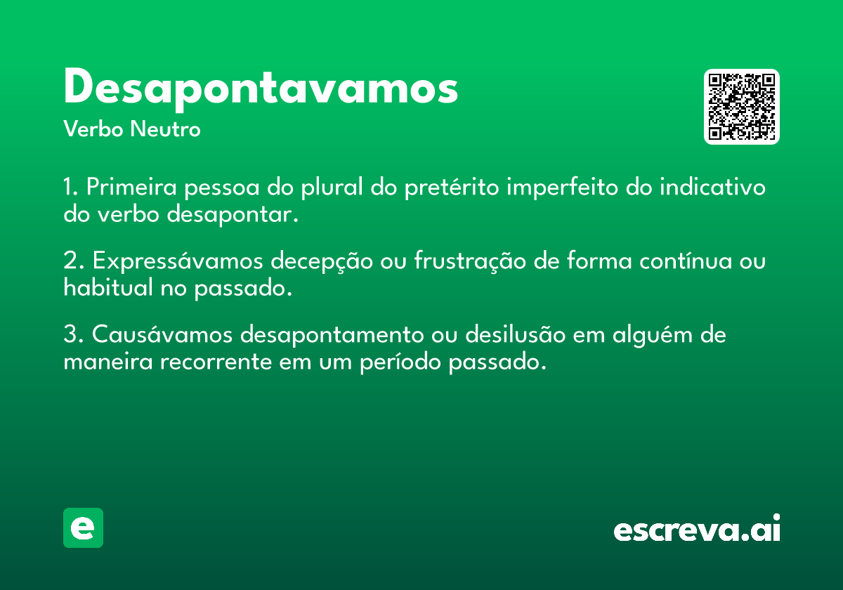 desapontavamos