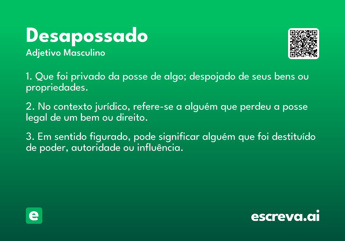 desapossado