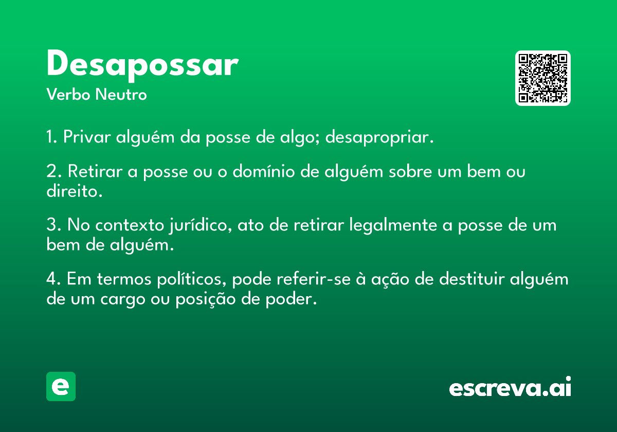 desapossar