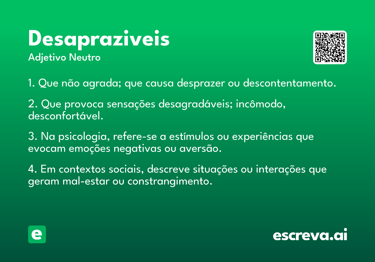 desapraziveis