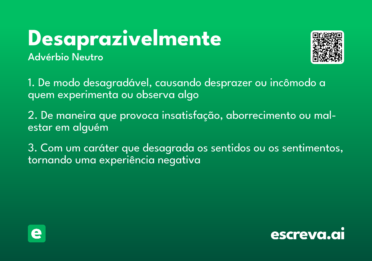 desaprazivelmente