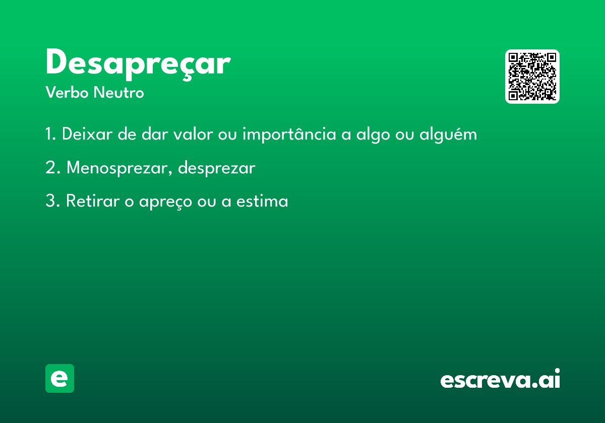 desapreçar