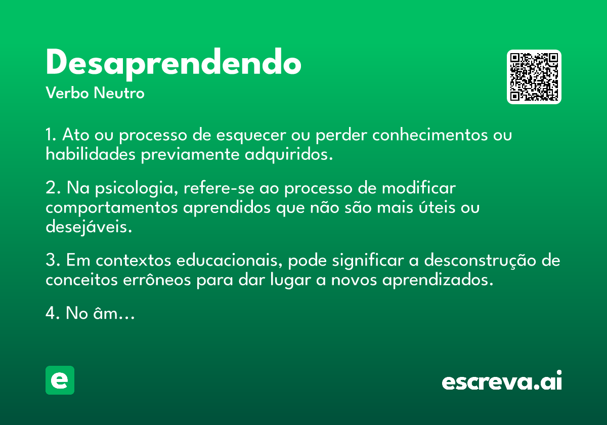 desaprendendo