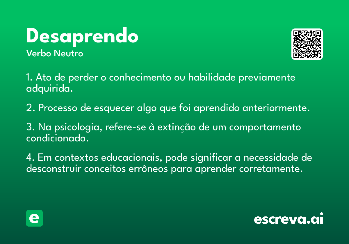 desaprendo