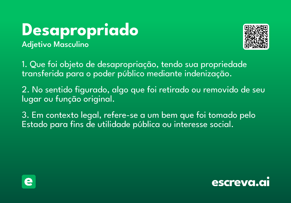 desapropriado