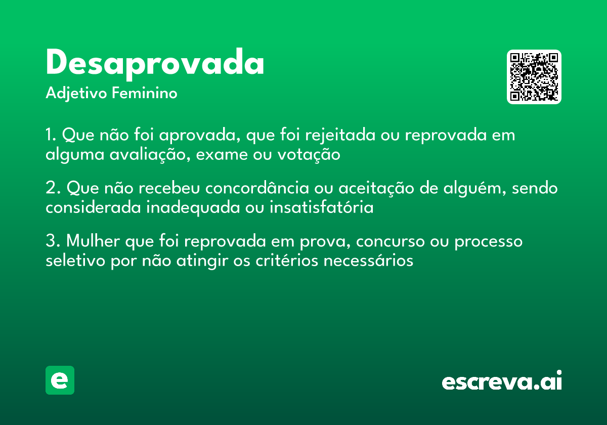 desaprovada