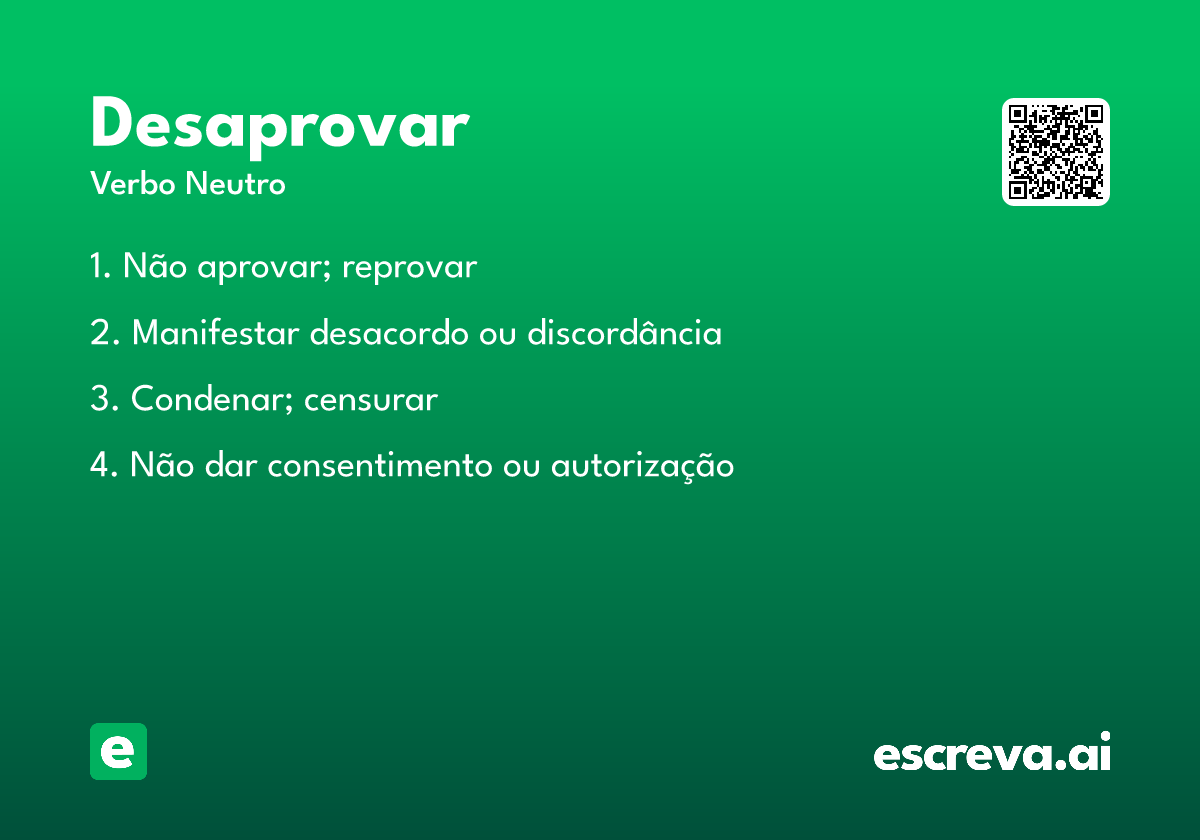 desaprovar