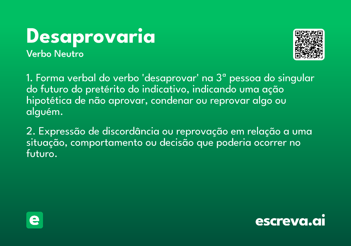 desaprovaria