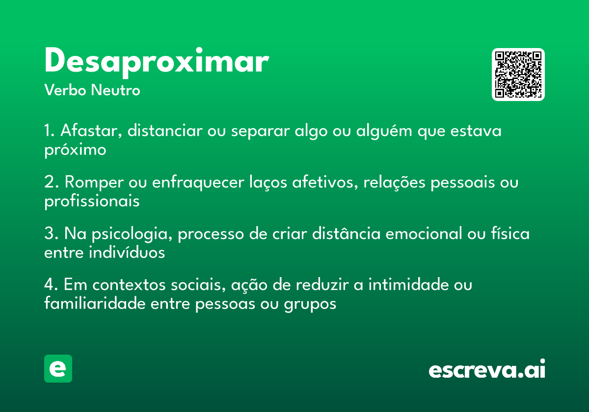 desaproximar