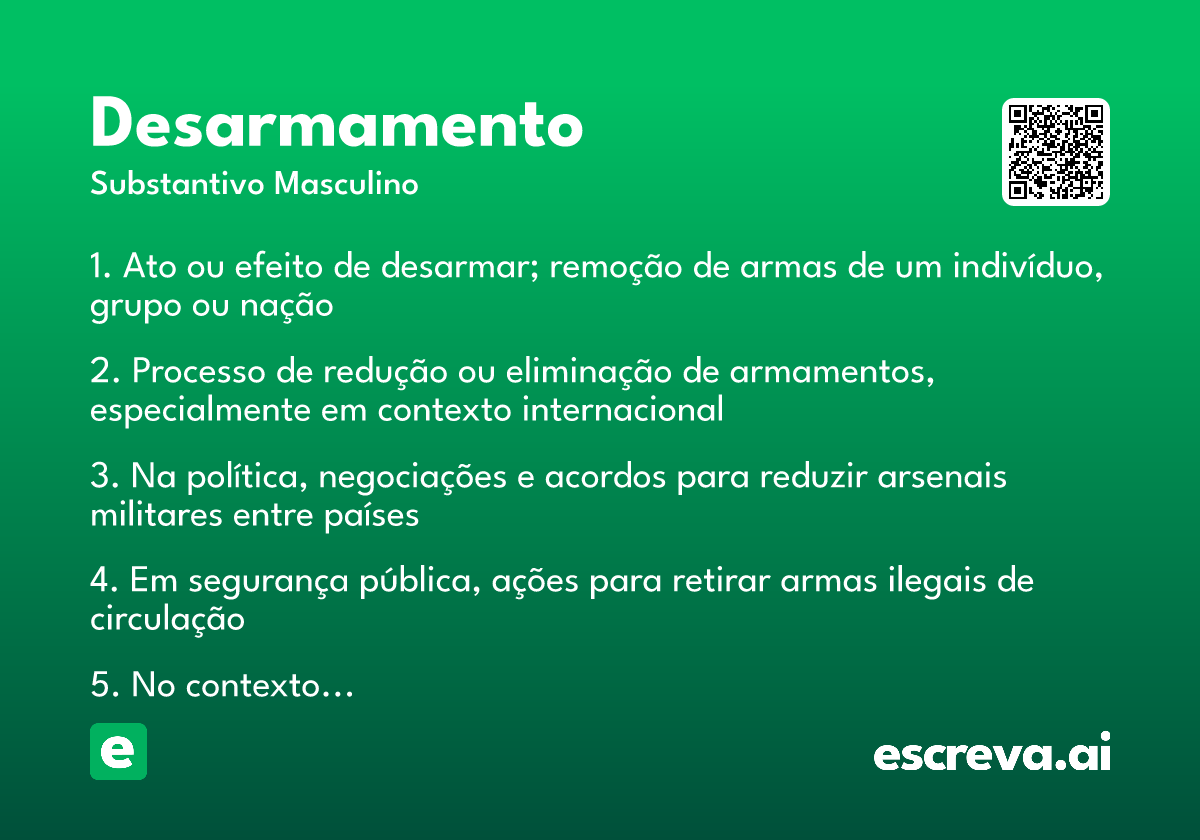 desarmamento
