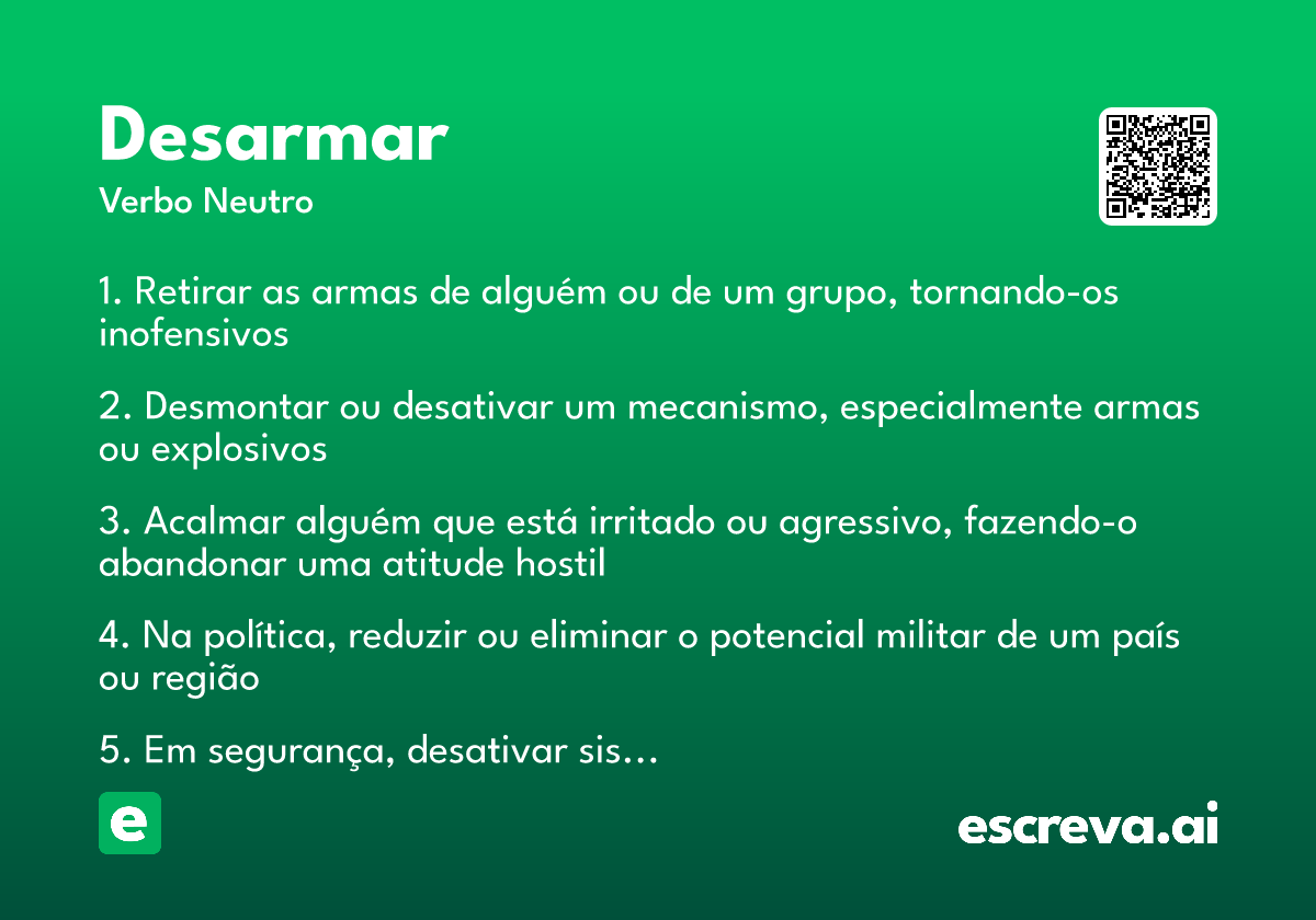 desarmar