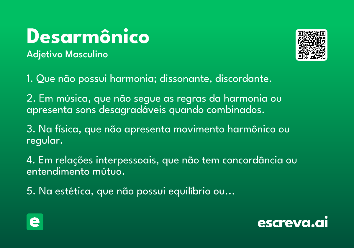 desarmônico