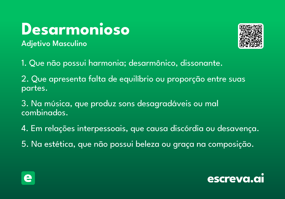 desarmonioso