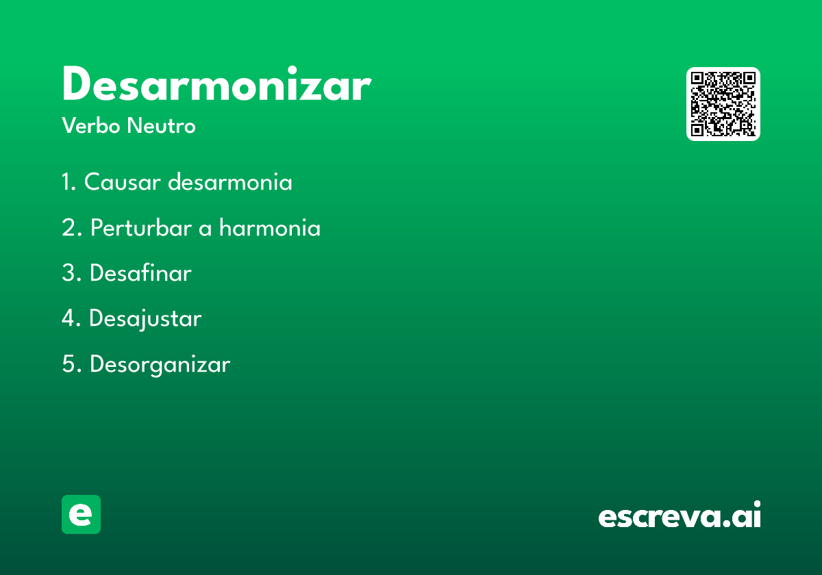 desarmonizar