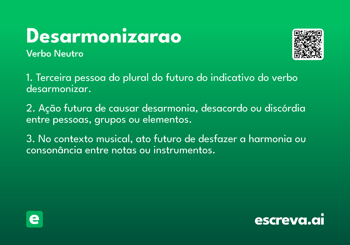 desarmonizarao