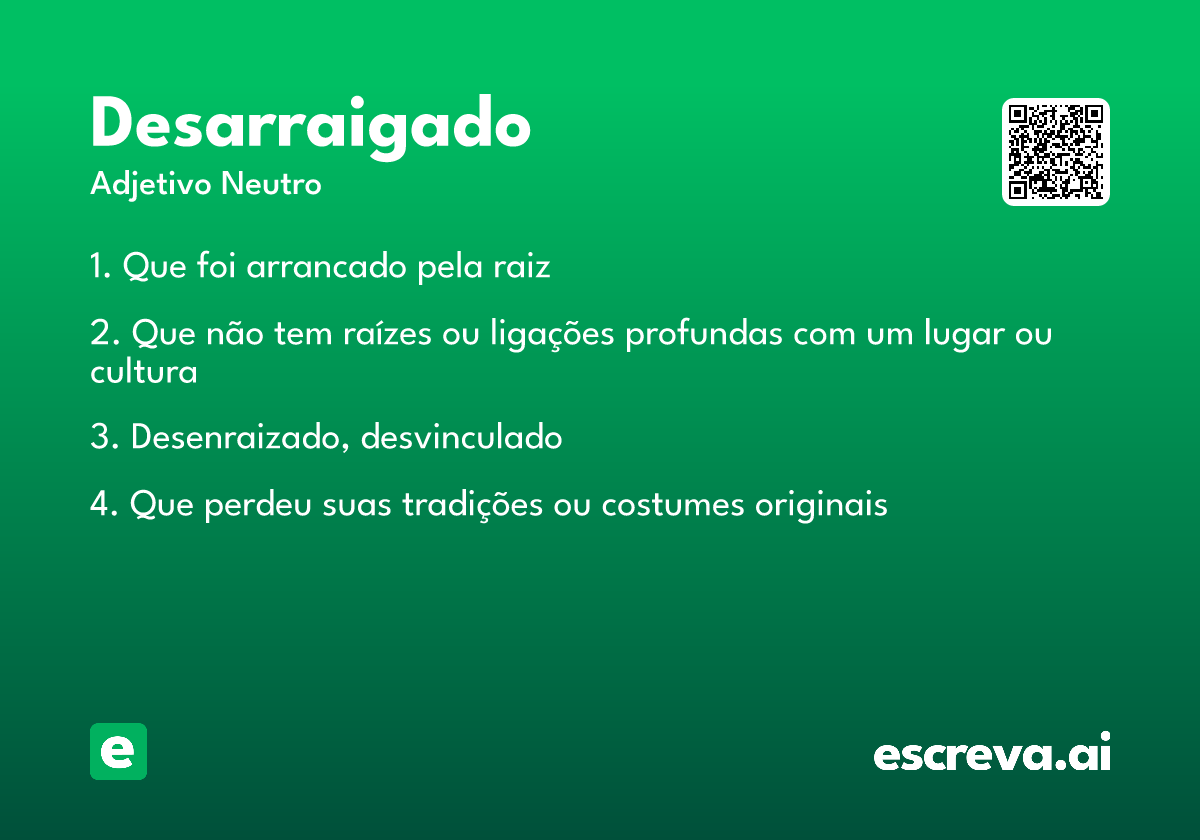 desarraigado
