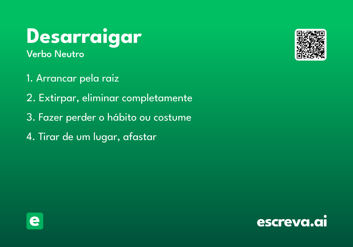 desarraigar