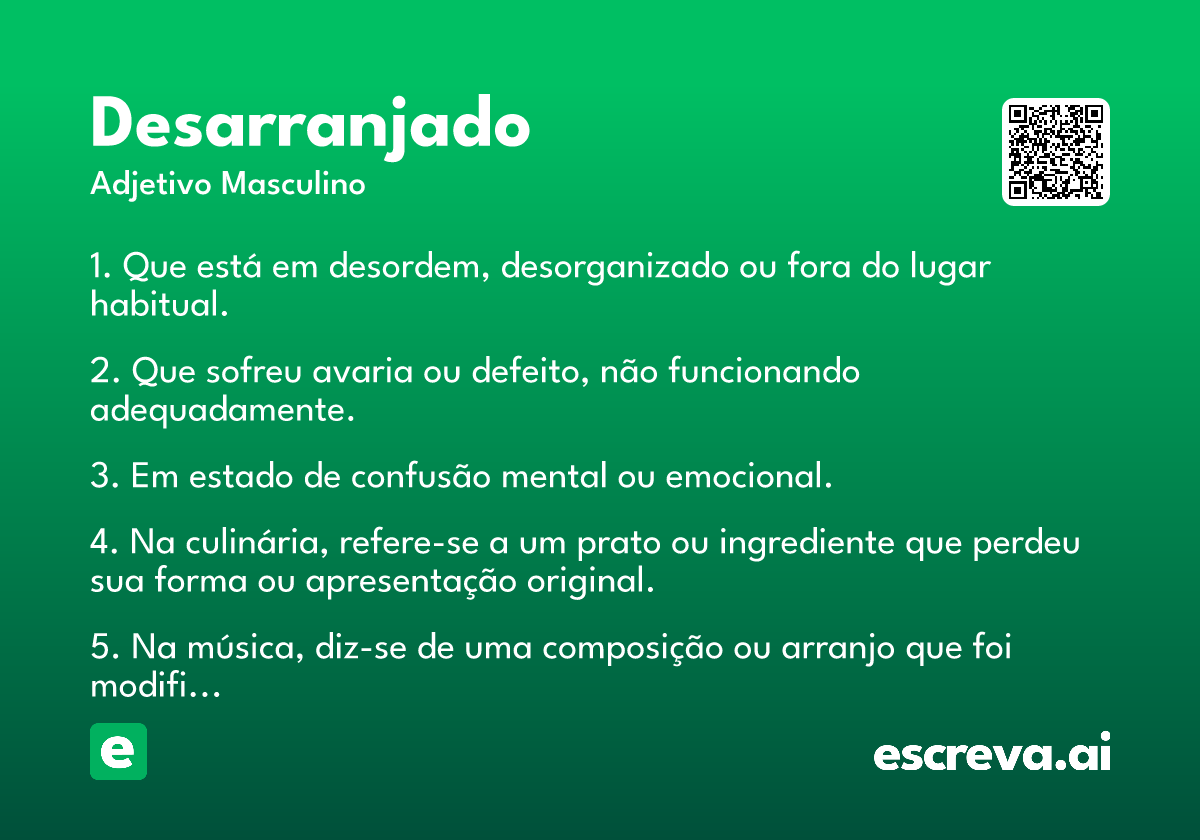 desarranjado