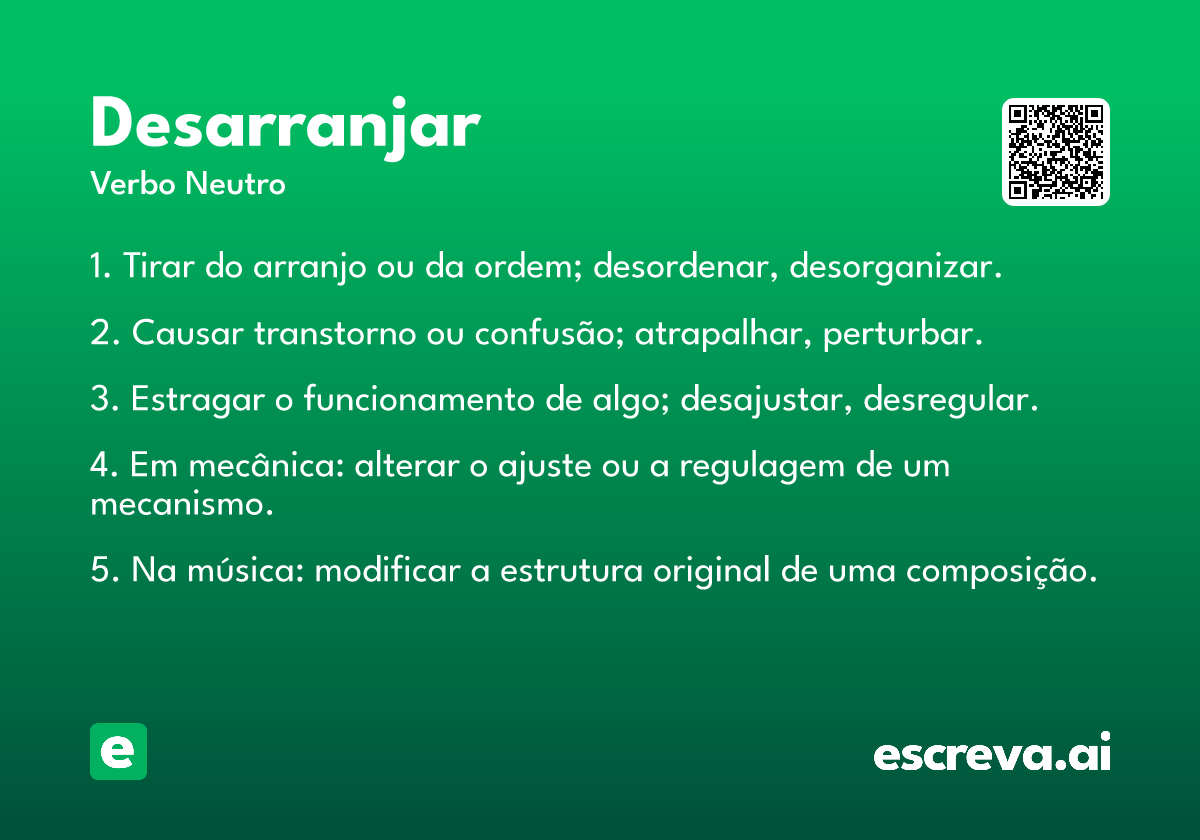 desarranjar