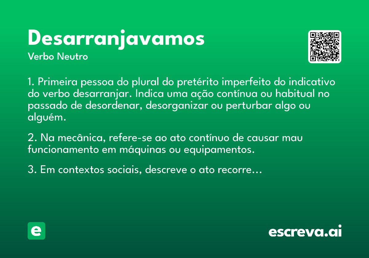 desarranjavamos