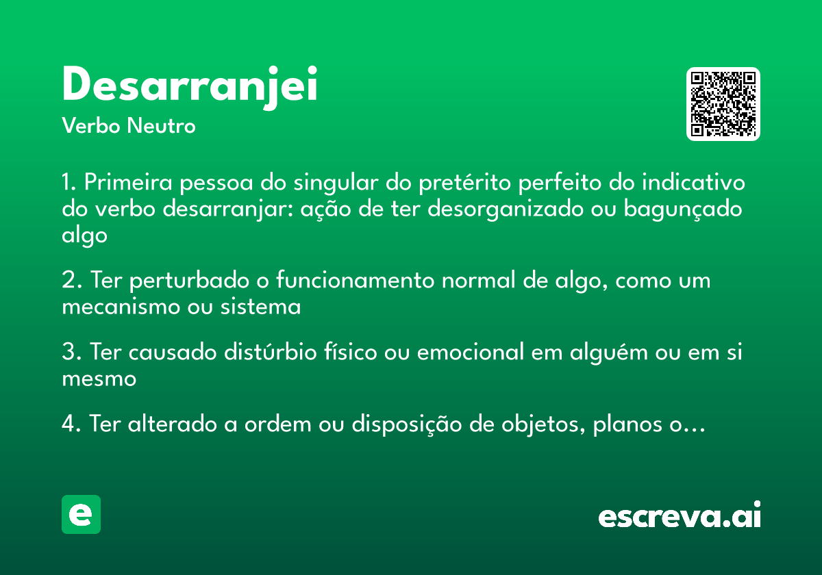 desarranjei