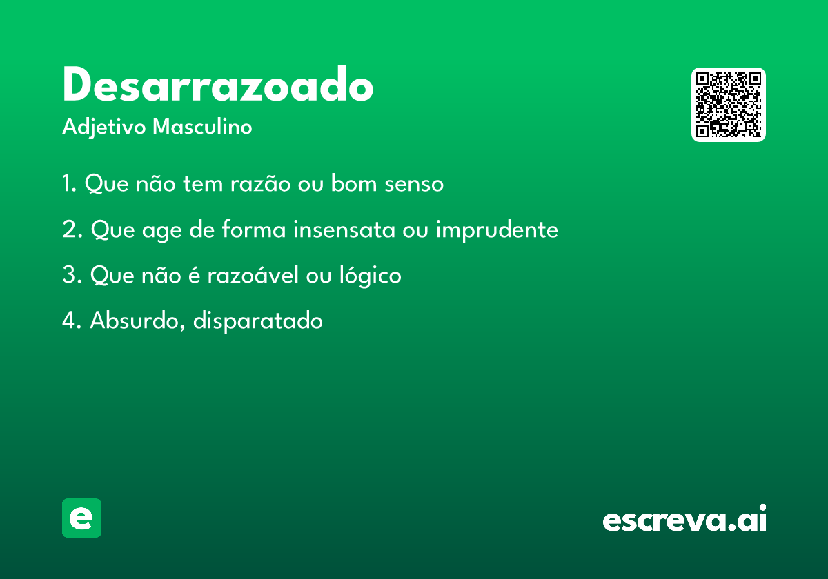 desarrazoado