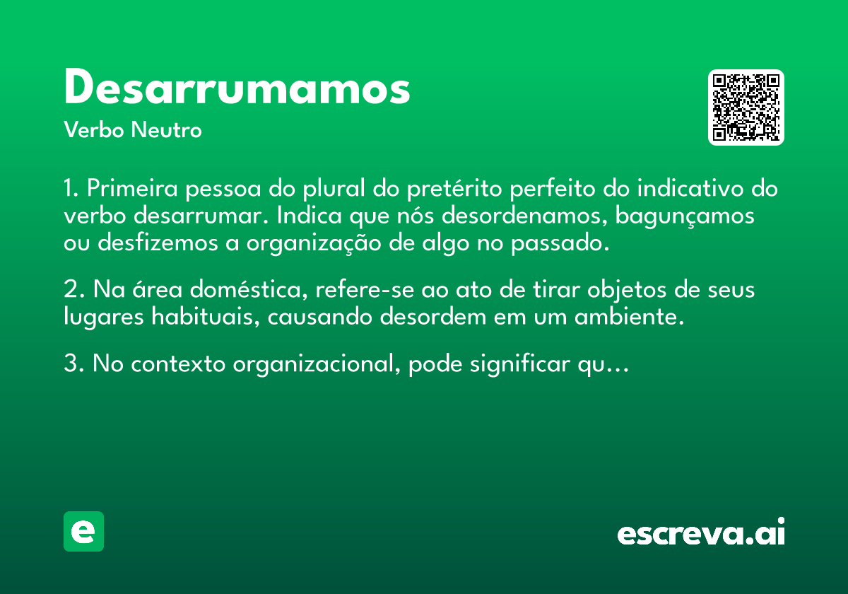desarrumamos